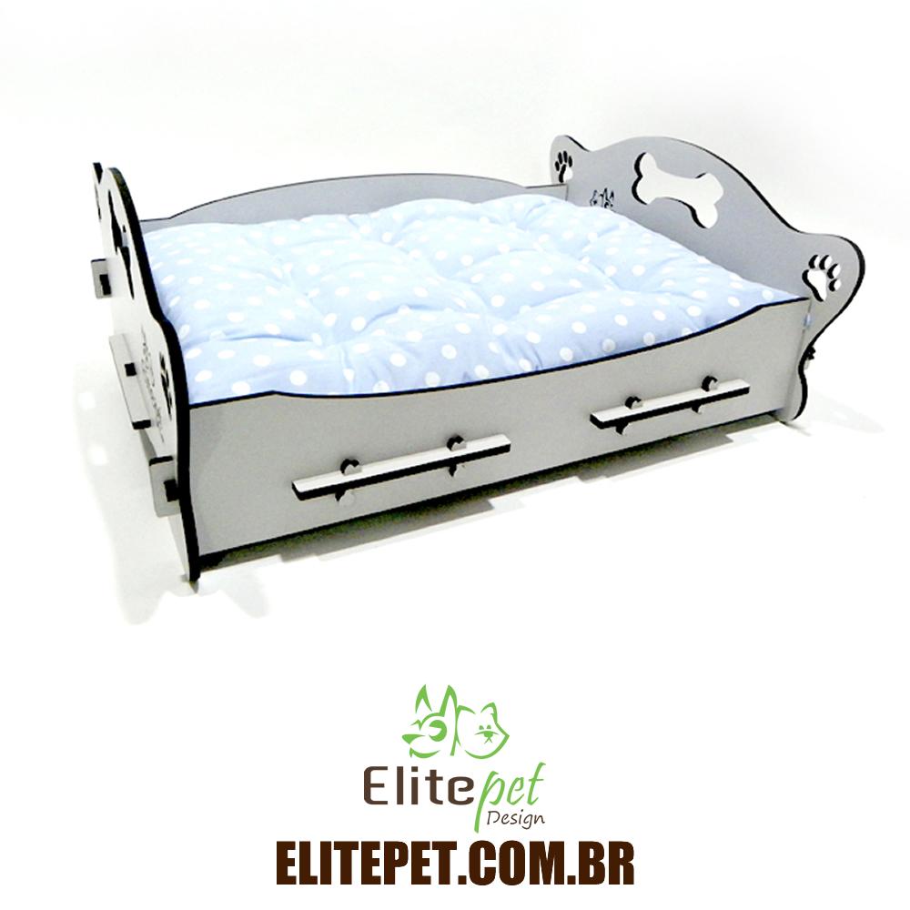 Cama Dog - Cinza Claro - Tamanho P