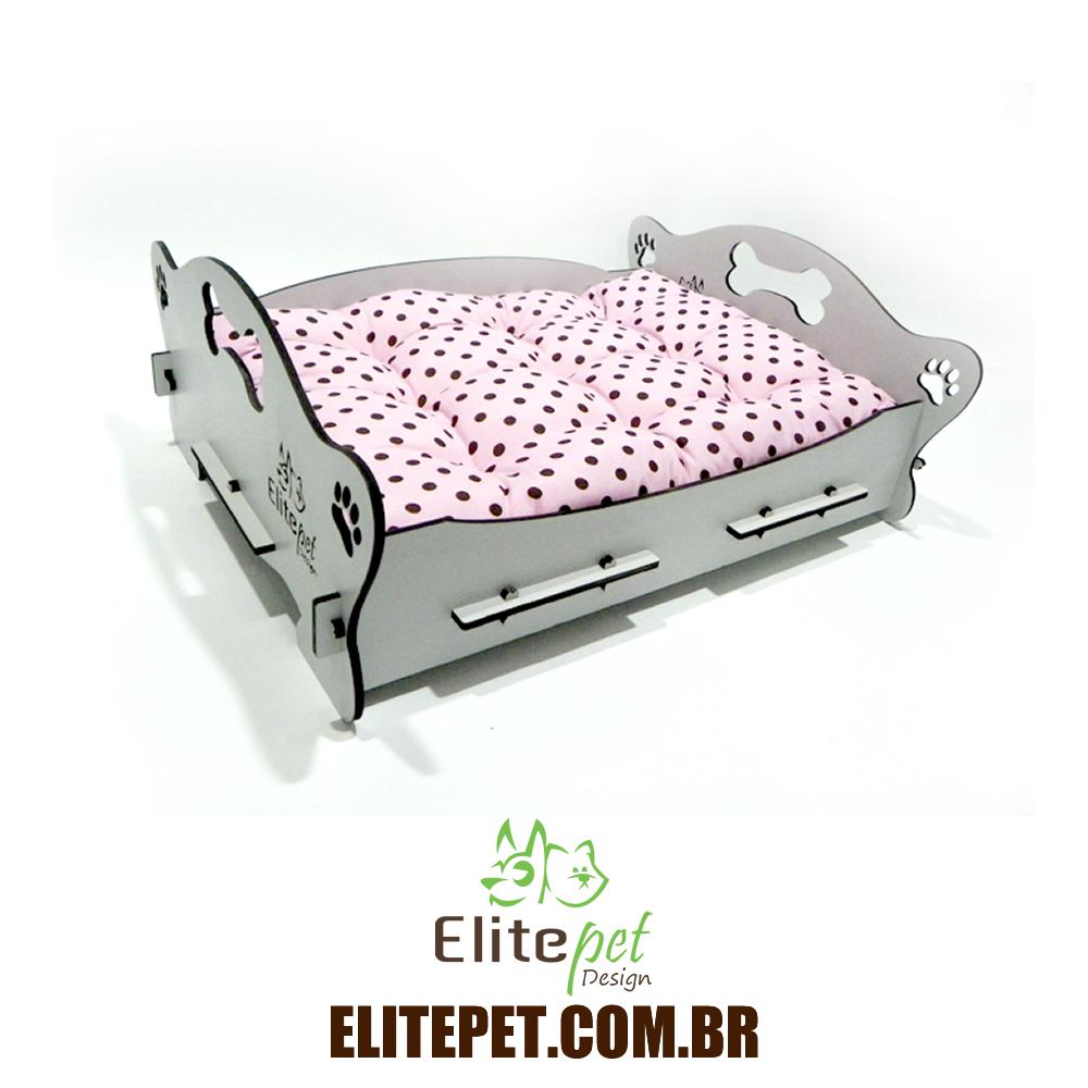 Cama Dog - Cinza Claro - Tamanho P