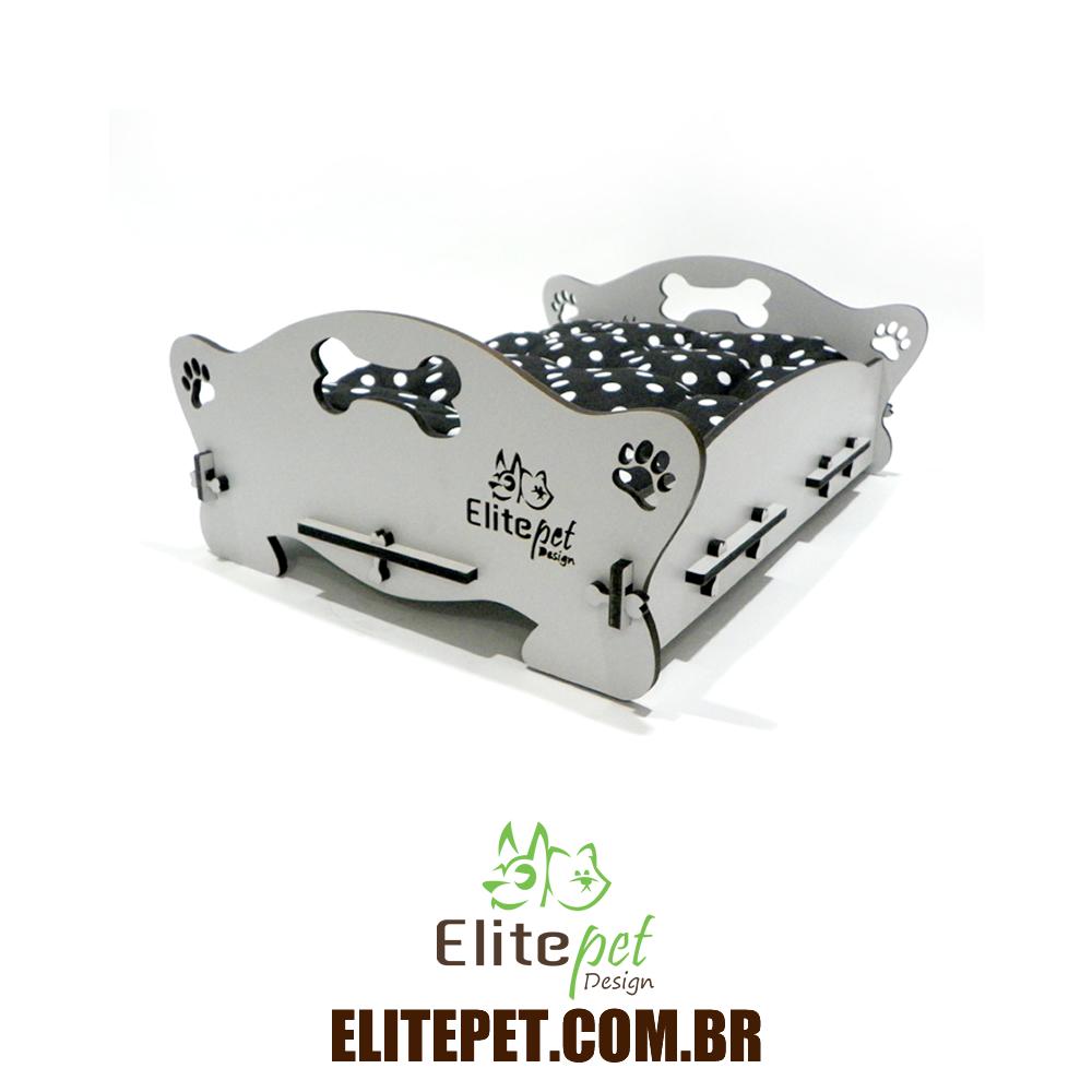 Cama Dog - Cinza Claro - Tamanho P