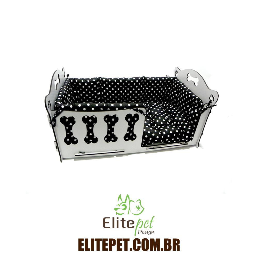 Berço Dog - Marrom Linho - Tamanho M