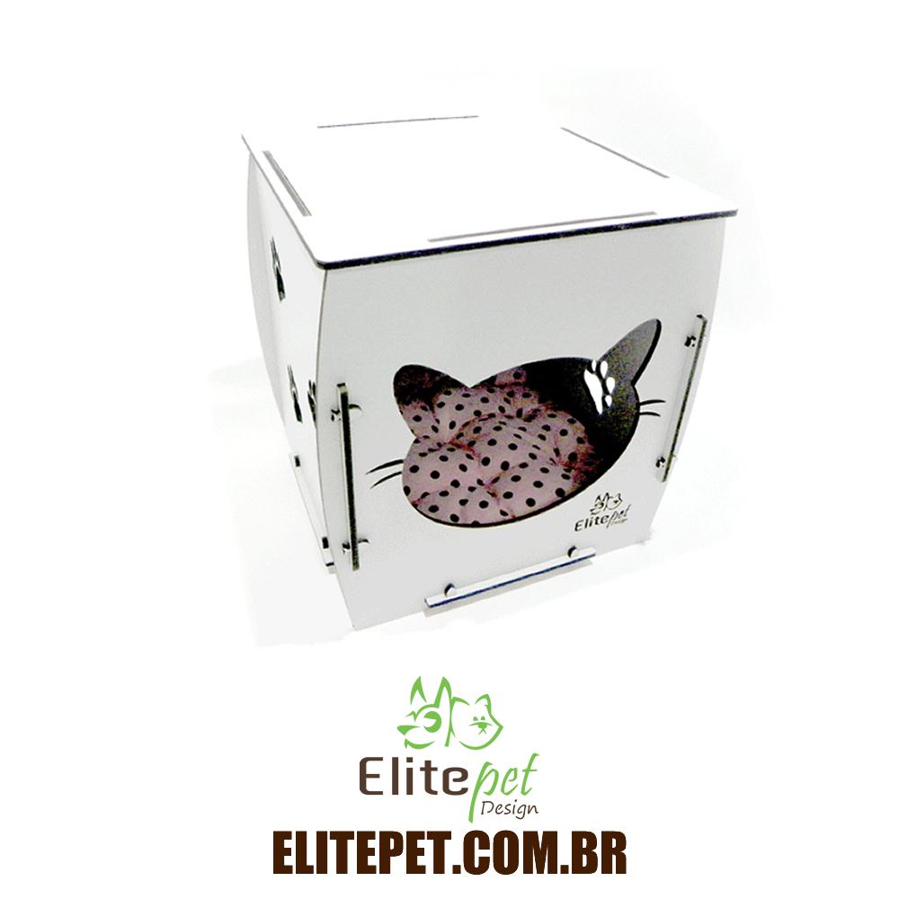 Pùff Cat - Marrom Linho