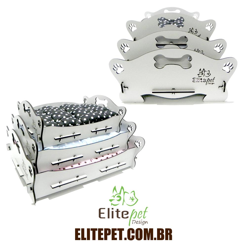 Cama Dog - Marrom Linho - Tamanho M