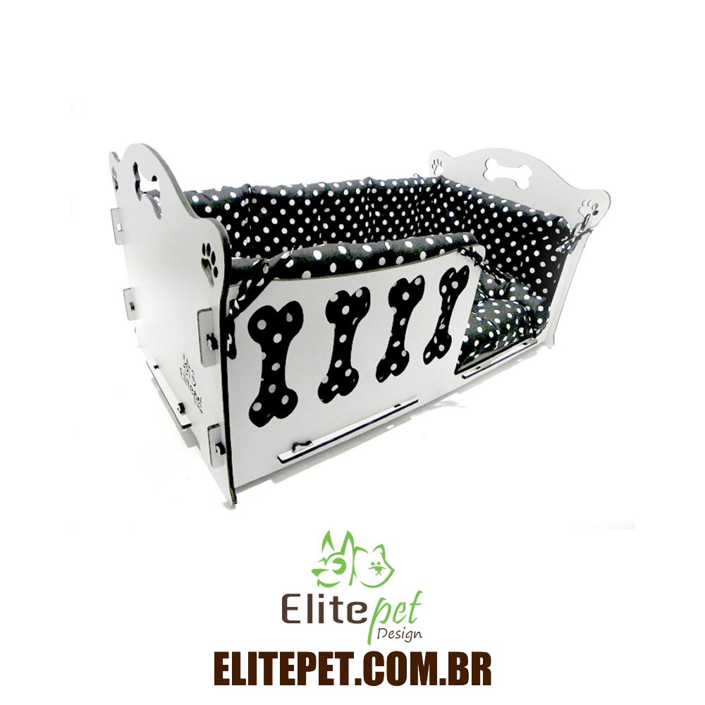 Berço Dog - Cinza Claro - Tamanho G